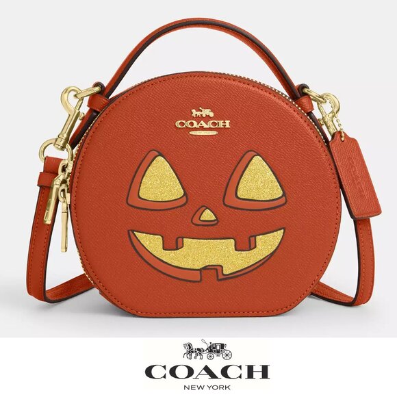🎃Canteen Crossbody Bag With Halloween Pumpkin Print - Picture 2 of 14